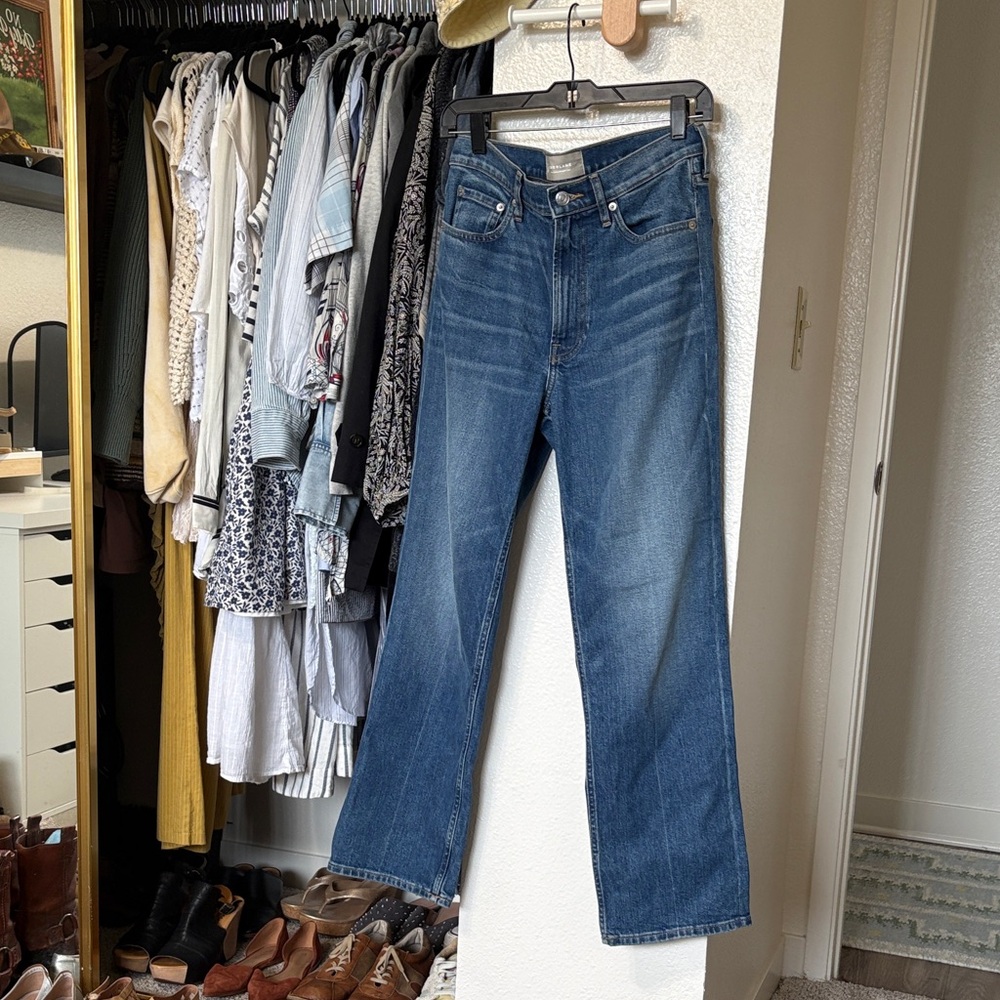 Everlane Dark Blue Straight Leg Jeans